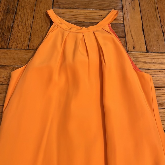 Brand New Orange Britt Ryan Tank Top Silk Dress with Pockets - Picture 4 of 7